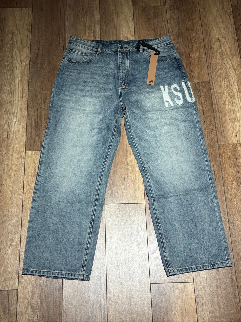 Ksubi Van Winkle Hunter Light Blue Jeans Straight Fit Waist Size 38 Brand New
